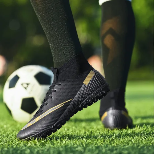 Vista 5 de HaloTeam Zapatos de fútbol para hombre, botas de fútbol profesionales de alta calidad, transpirables, para interiores y exteriores, TFAG