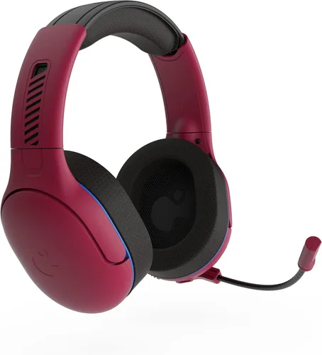 Vista 9 de PDP AIRLITE Pro Wireless Headset with Mic for PS5, PS4, PC - Cosmic Red