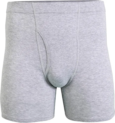 Vista 4 de Gildan Calzoncillos tipo bóxer con cintura cubierta para hombre, paquete múltiple