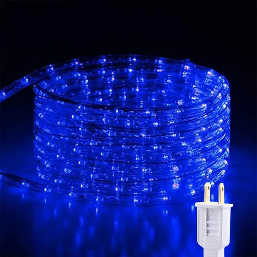Vista 6 de Serie de luces LED de 50 pies con 360 luces LED, tubo flexible conectable con 8 modos, iluminación LED a prueba de agua para interiores