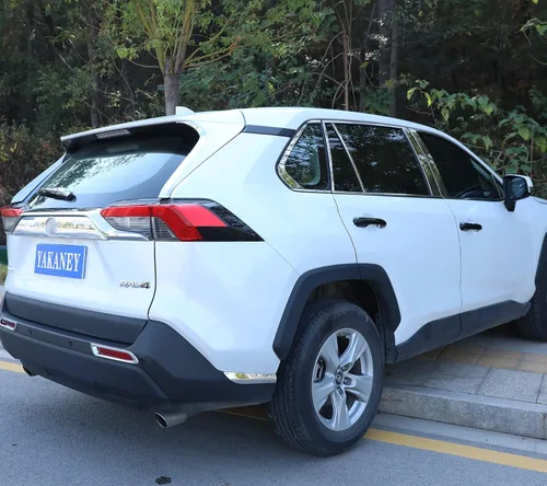 Vista 7 de para RAV4 2019-2025 Panel Protector de Cambios, Adornos del Portavasos, Cubierta del Pomo de Cambios Interior Consola Central Antiarañazos