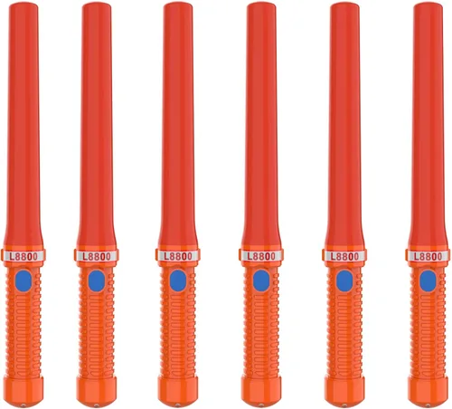 Vista 16 de Bastones LED de control de tráfico de 16 pulgadas, varita de tráfico de señal con 2 pilas C de celda seca (no incluidas), varita de seguridad