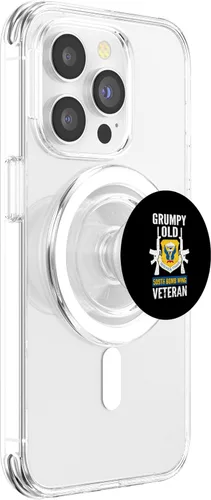 Vista 3 de Grumpy Old 509th Bomb Wing Retired US Veteran Military PopSockets MagSafe PopGrip for iPhone