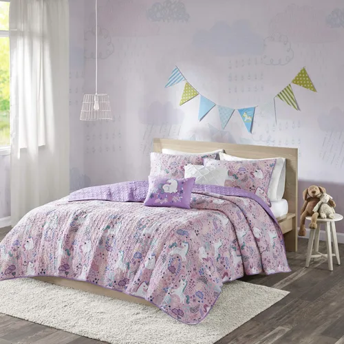 Vista 14 de Intelligent Design Juego de Edredón Reversible de Algodón para Niños - Diversión Vibrante, Estampado Juguetón, Ropa de Cama para Niños de Todas