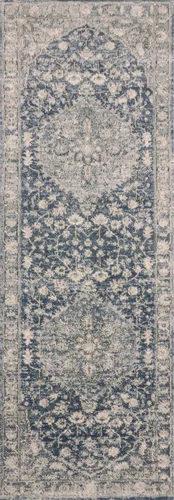 Vista 8 de Loloi II Teagan - Tapete de área, 41.72 x 41.72 cm (1 pies - 6 pulgadas x 1 pies - 6 pulgadas) muestra Swatch, Denim/Mist.