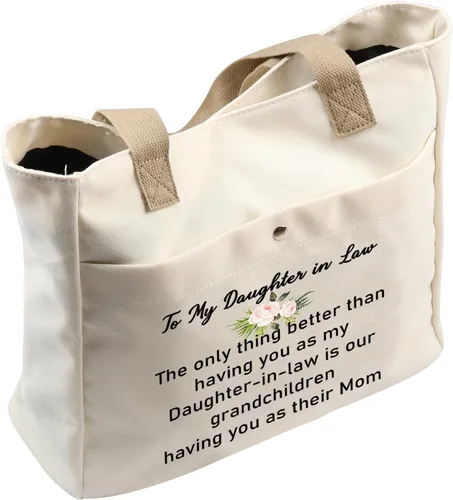 Vista 5 de JYTAPP To My Daughter-in-Law Gifts Daughter in Law Makeup Bag The Only Thing Better Than Having You As My Daughter-in-Law Cosmetic Bag (tote)