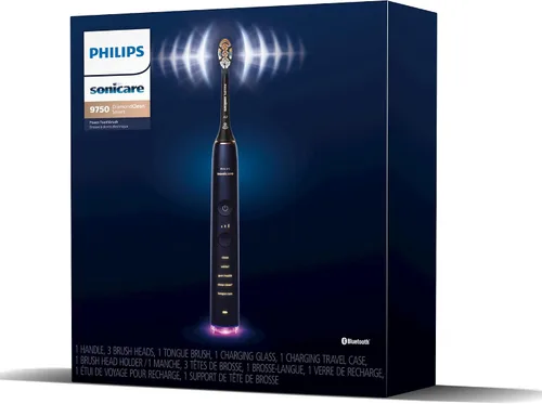 Vista 12 de Philips Sonicare DiamondClean Smart 9750 Cepillo de dientes eléctrico, cepillo de dientes sónico con aplicación, sensor de presión, detección