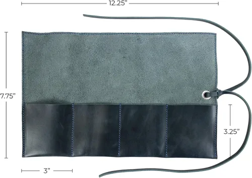 Vista 34 de Hide & Drink, Organizador de rollos de reloj de cuero hecho a mano de cuero de grano completo, con capacidad para hasta 4 relojes, fácil de llevar