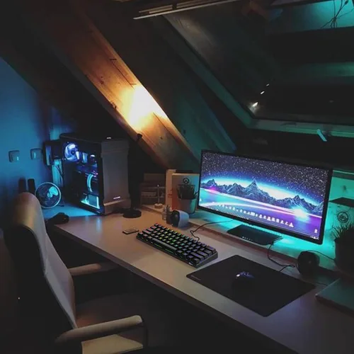 Vista 8 de RK ROYAL KLUDGE RK61 Teclado mecánico para juegos con cable al 60% programable QMK/VIA RGB retroiluminado 61 teclas Ultra-compacto interruptor rojo