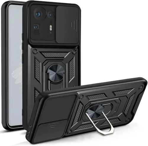 Vista 232 de Compatible con Tecno Pova Neo 2 Bracket Shell, con cubierta deslizante para lente de cámara compatible con Tecno Pova Neo 2 LG6n Case Negro