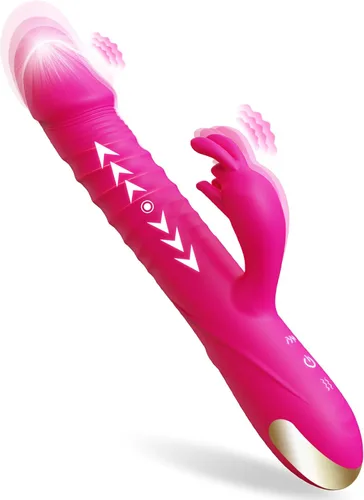 Vista 8 de SUPOLA - Vibradores de consolador con empuje, juguetes sexuales para adultos para mujeres - Juguetes sexuales, consoladores, vibrador de conejo