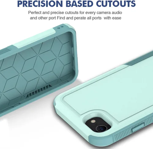 Vista 57 de Jeylly Funda para iPhone SE/Funda para iPhone 5S, Exterior de Plástico Duro que Absorbe Golpes + Interior de Silicona de Goma Defensor contra