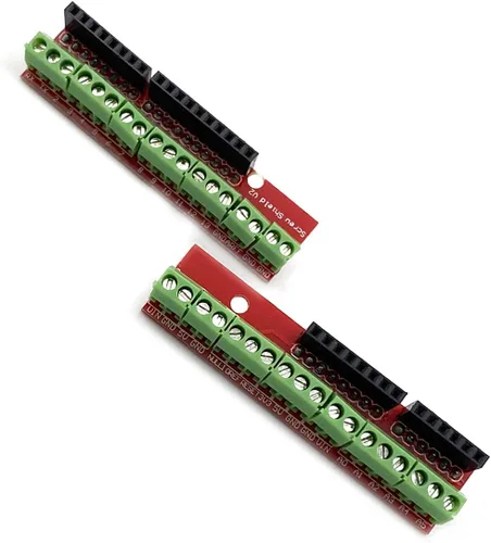 Vista 4 de KIRO&SEEU Terminal de placa de expansión Proto Screw Shield V2 compatible con Ar-duino UNO R3 Top