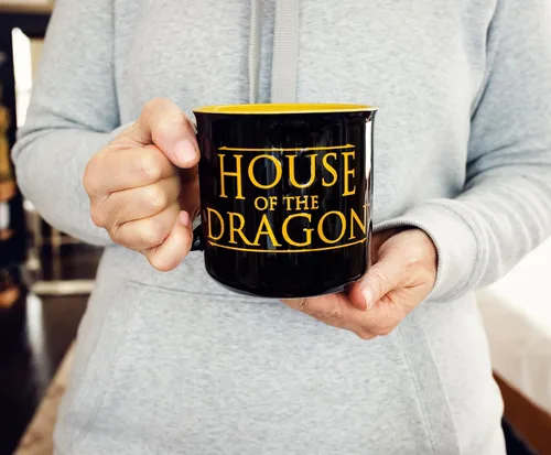 Vista 5 de Taza de cerámica Game Of Thrones House of the Dragon para caravana, taza de café grande para expreso, té, coca Capacidad para 20 onzas