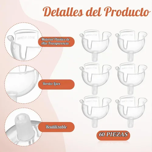Vista 5 de Beavorty 36 Uds Soporte de chocolate transparente Base de ramo de chocolate Base fija de caramelo Flor de caramelo Embalaje Estuche Soporte