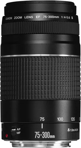 Vista 2 de Canon EF 75-300mm f/4-5.6 III Teleobjetivo con zoom (Negro)