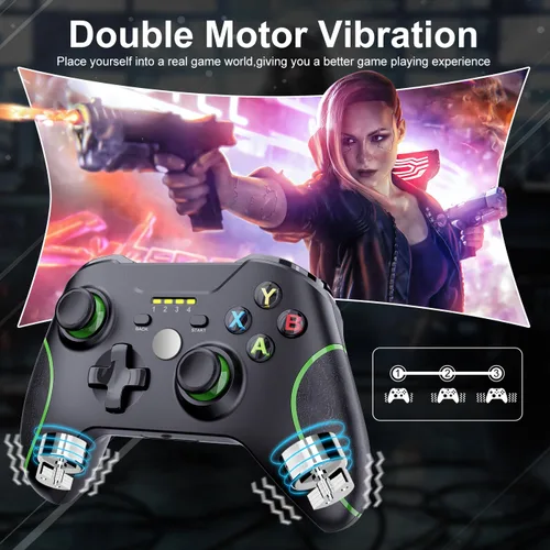 Vista 5 de Xbox One Controller, 2.4GHz Wireless Xbox Controller with 3.5mm headphone Audio Jack, Xbox One Replacement Controller with Built-in 800mAh Battery