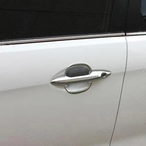 Vista 6 de Car styling exterior manija de la puerta cubierta no inteligente cubierta para KIA Cerato K3 Forte 2013 2014 ABS cromo 8 unids/set