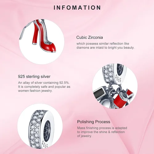 Vista 3 de 925 Sterling Silver Charms for Bracelets and Necklaces Mom Heart Beating Love Charms Gift for Christmas Valentine's Day Mother's Day Gifts for Girls