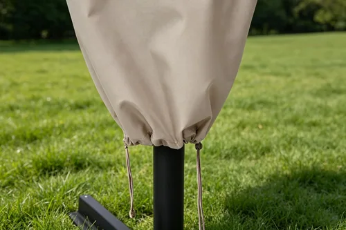 Vista 5 de Funda para sombrilla de patio con varilla para sombrillas de 7 a 11 pies y paraguas de doble cara de 15 pies, cubierta protectora impermeable