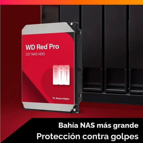 Vista 3 de Western Digital 8TB WD Red Pro NAS Disco duro interno