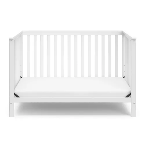 Vista 10 de Stork Craft, Cuna Convertible con Bordes Fijos Hillcrest, Blanco