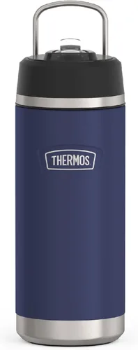 Vista 11 de THERMOS ICON SERIES - Botella de agua aislada con tapa con popote, 18 onzas, rosa intenso, botella de agua aislada al vacío de acero inoxidable
