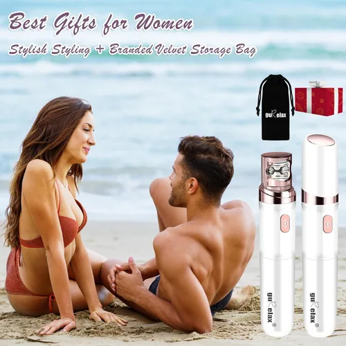 Vista 7 de gurelax - Depiladora facial para mujeres, depiladora facial gurelax para cara, labios, sistema de depilación 2 en 1, para todas las edades y tipos