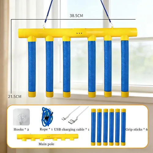 Vista 4 de Shelprojsu Reflex Drop Sticks Challenge Game 3 Adjustable Speed Azul
