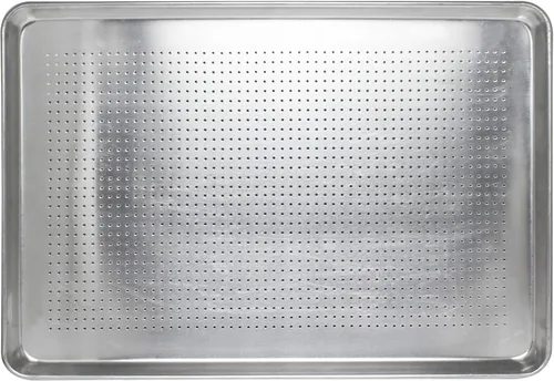 Vista 4 de Tiger Chef 19 Gauge sartén de un cuarto, Plateado