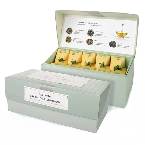 Vista 19 de Tea Forte Caja de presentación de alta calidad, juego de muestras de regalo, 20 unidades, mezclas surtidas envueltas individualmente, bolsas