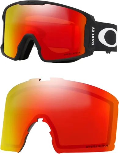 Vista 5 de Oakley Line Miner Large Ski Goggles REPLACEMENT LENSES OO7070 For Men For Women+ Bundle Microfiber Pouch