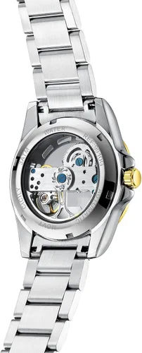Vista 5 de Olika Women Watch Self Winding Mechanical Watch - Stainless Steel Skeleton Watch Luminous Waterproof Watch Business Stylish Watch for Woman
