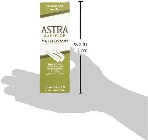 Vista 5 de Cuchillas de doble filo 100 Astra superior Premium Platinum