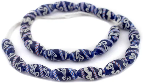 Vista 3 de TheBeadChest - Cuentas de Lewis y Clark azul índigo (0.945 x 0.472 in)