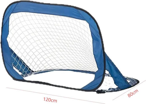 Vista 2 de Porterías de fútbol para patio trasero, red de fútbol portátil desplegable con bolsa de transporte y 4 modos de portería, equipo de entrenamiento