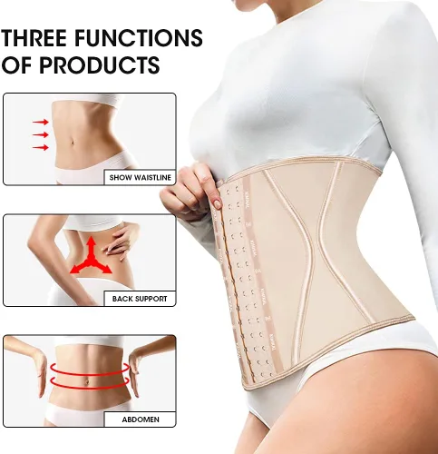 Vista 5 de KIMIKAL Corset Waist Trainer Waist Cincher Shapewear Fajas Colombianas Waist Trimmer Tummy Control