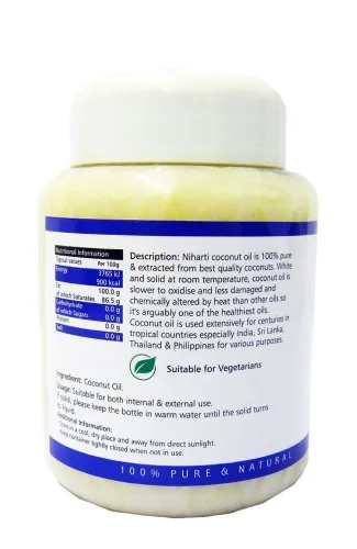 Vista 2 de Niharti - Aceite de coco puro - 16.9 fl oz (paquete de 2)
