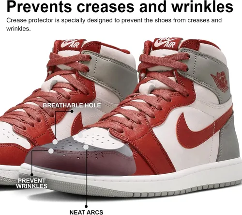 Vista 3 de Pairamedics - Protector de dedos para hombre 7-13 para mujer 5-9, protector antiarrugas para Dunks, Jordans y más