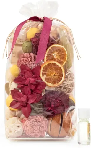 Vista 6 de Popurri de lavanda ámbar Bolsa grande de 20 onzas + frasco de fragancia Aromas de lavanda triturada, ámbar de cristal, eucalipto blanco
