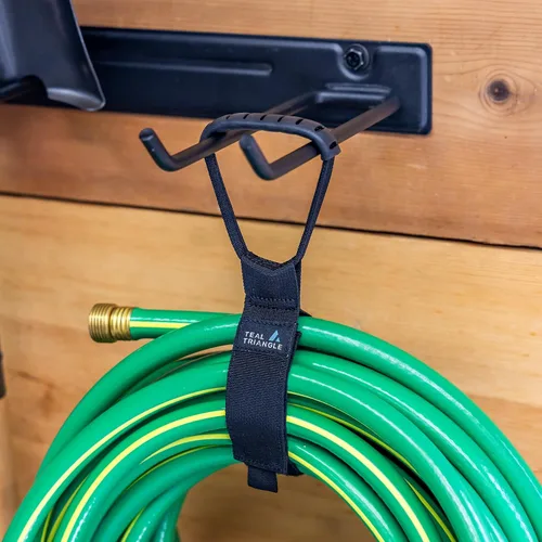 Vista 9 de Teal Triangle Paquete de 3 correas de cable con asa de transporte, bridas de engranajes resistentes de 15 pulgadas, envoltura de cable con capacidad