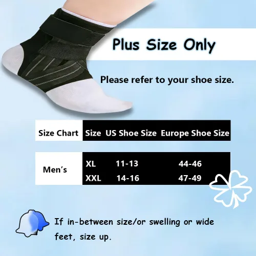 Vista 4 de King Mills Bota esguince y tendinitis peroneal para hombres de talla grande o pie hinchado. XXL para mano izquierda y derecha