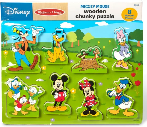 Vista 3 de Melissa & Doug Disney Mickey Mouse - Rompecabezas de madera grueso