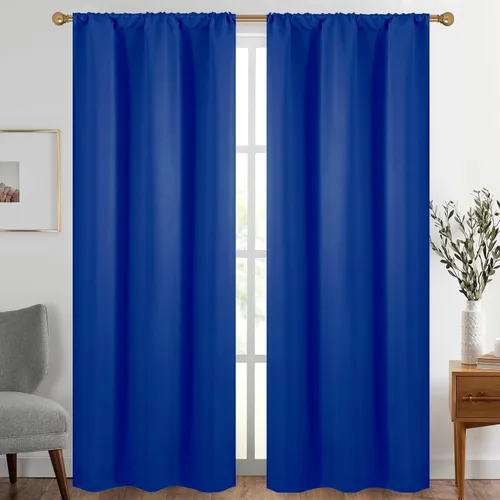 Vista 17 de Diraysid Cortinas opacas beige para dormitorio y sala de estar, cortinas con aislamiento térmico para oscurecer la habitación, 42 x 63 pulgadas, 2