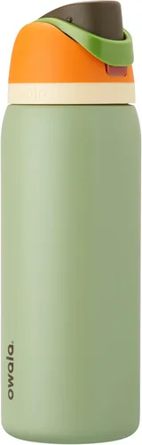 Vista 41 de Owala FreeSip - Acero inoxidable - 32 oz - Morado/Azul (pistas de esquí de los años 80)