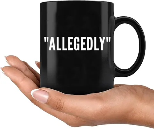 Vista 9 de Allegedly Lawyer - Taza divertida de graduación para estudiantes de derecho, profesores, abogados, taza de café de cerámica, novedosa, 11 onzas