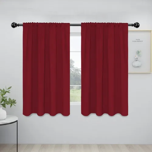 Vista 138 de Easy-Going - Cortinas opacas con bolsillo para varilla para dormitorio, cortinas de ventana para oscurecer la habitación para sala de estar