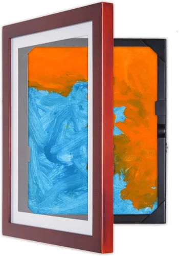 Vista 16 de Dynamic Frames Li'l Davinci Armario de arte, almacena hasta 50 piezas de arte de 8.5 x 11 pulgadas, dimensiones exteriores del marco de madera
