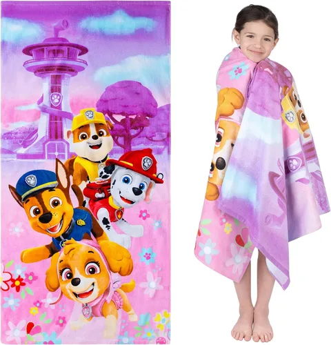 Vista 8 de Barney Classic - Toalla de baño de algodón súper suave para niños, 58 x 28 pulgadas, (producto oficial con licencia) Franco