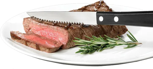 Vista 2 de GoodCook Everyday - Cuchillos dentados con mango doble remachado, juego de 2, color negro